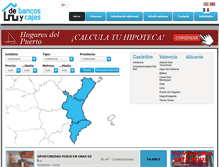 Tablet Screenshot of debancosycajas.com